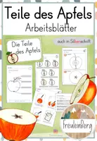 Vorschau - Arbeitsblätter - Die Teile des Apfels - Differenzierte Arbeitsblätter - Deckblatt
