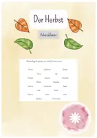 Vorschau - Arbeitsblätter - Der Herbst Arbeitsblätter - Deckblatt