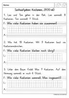 Vorschau - Arbeitsblätter - Sachaufgaben: Plus und Minus, ZR20 mit Übergang - Seite 2