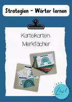 Vorschau - Merkblätter - Vokabeln - Lernstrategien - Karteikarten und Merkfächer - Deckblatt