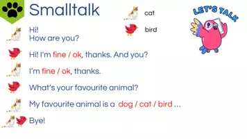 Vorschau - Spiele - Ritual Smalltalk: "pets" - Einstieg in den Englischunterricht - Seite 1