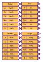 Aperçu - Cartes d'exercices - Les terminaisons au présent - Page 1