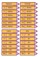 Aperçu - Cartes d'exercices - Les terminaisons au présent - Page 2
