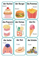 Vorschau - Spiele - Personalpronomen im Dativ, Karten auf Niveau A1 - Seite 1