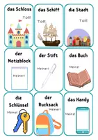 Vorschau - Spiele - Personalpronomen im Dativ, Karten auf Niveau A1 - Seite 2