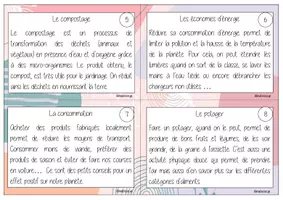 Aperçu - Cartes d'exercices - Atelier de copie (Thème protection de la nature) - Page 3