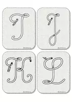 Aperçu - Matériel pour travaux manuels / dessin - Les majuscules cursives (Atelier 1 : Pâte à modeler) - Page 3