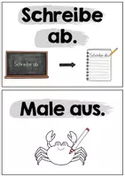 Vorschau - Präsentationen/Tafelbilder - Arbeitsanweisungen weiß (Aushang oder für Tafel) - Seite 3