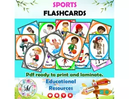 Vista previa - Juegos / Gamificación - SPORTS FLASHCARDS (48 Deportes en inglés) - Portada