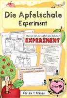 Vorschau - Arbeitsblätter - Apfel | Experiment: Funktion der Apfelschale | Arbeitsblätter & Tafelmaterial - Deckblatt