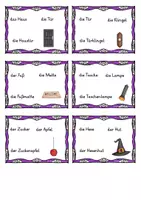 Vorschau - Unterrichtsreihen - Puzzle Zusammengesetzte Nomen " Halloween" 👻 - Seite 3