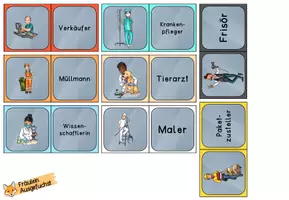 Vorschau - Spiele - Finde die Paare "Berufe" - Seite 2