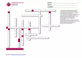 Vorschau - Spiele - Kreuzworträtsel zum Zivilrecht - Deckblatt