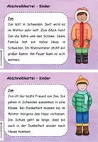 Vorschau - Aufgabenkarten - Abschreibkartei Kinder im Winter / Abschreibtexte - Seite 3