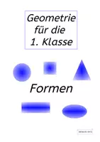 Vorschau - Arbeitsblätter - Geometrie in der 1. Klasse - Geometrische Formen - Deckblatt