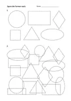 Vorschau - Arbeitsblätter - Geometrie in der 1. Klasse - Geometrische Formen - Seite 2