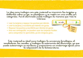 Vista previa - Unidades / Secuencias / Situaciones de Aprendizaje - Llavero de vocabulario para lectoescritura - página 2