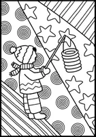 Vorschau - Mal- und Bastelvorlagen - Sankt Martin Pop Art zum Weiter und Ausmalen - Seite 1