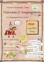 Vorschau - Interaktives Material - Interaktiv: Präteritum (1. Vergangenheit) 1. Teil - Deckblatt