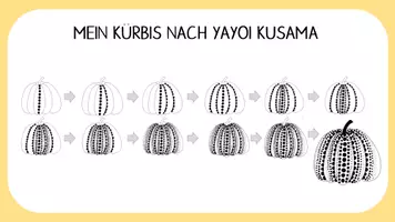Vorschau - Arbeitsblätter - Kürbisbild nach Yayoi Kusama - Seite 2