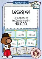 Vorschau - Stationenlernen - Lesespiel Mathe Orientierung im ZR 10000 (Zehntausend) - Deckblatt