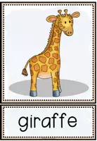 Vorschau - Bildkarten - ZOO ANIMALS / Zootiere – Bild- & Wortkarten für Englisch | Flashcards - Seite 2