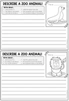 Vorschau - Arbeitsblätter - ZOO ANIMALS - Writing - Describe a zoo animal (3-fach differenziert) - Seite 3