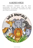 Vorschau - Arbeitsblätter - WILD ANIMALS - Vocabulary Wheel - Seite 2