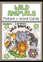 Vorschau - Arbeitsblätter - WILD ANIMALS - Vocabulary Wheel - Deckblatt