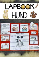 Vorschau - Unterrichtsreihen - Paket Lapbook & Wissenskartei zum Hund - Deckblatt