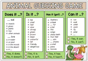 Vorschau - Spiele - ZOO ANIMALS - Guessing Game - Seite 1