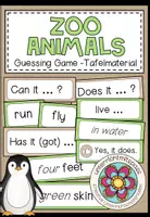 Vorschau - Präsentationen/Tafelbilder - ZOO ANIMALS - Guessing Game (Tafelmaterial) - Deckblatt
