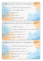 Aperçu - Apprentissages en autonomie - Les types de phrases : les mots interrogatifs - Page 2