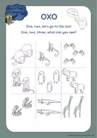 Aperçu - Jeux - Zoo Animals - Nought's & Crosses/Tic Tac Toe - Page 2