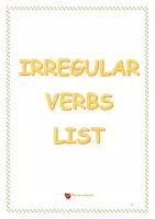 Vista previa - Unidades / Secuencias / Situaciones de Aprendizaje - ¡Lista de Verbos Irregulares en Inglés! - Portada