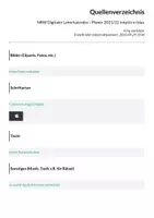 Vorschau - Lehrpläne/Lehrermaterial - NRW Digitaler Leherkalender / Planer 2021/22 intuitiv in blau - Seite 1