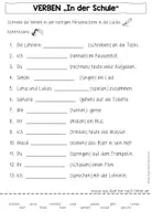 Vorschau - Arbeitsblätter - VERBEN SCHULE Personalformen üben - Seite 3