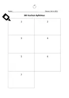 Vorschau - Arbeitsblätter - Apfelmus kochen - Bildkarten und Arbeitsblatt - Seite 1