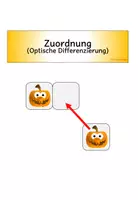 Vorschau - Fördermaterial/Inklusion - Klettmappe, Zuordnung, Optische Differenzierung, Kürbis, Halloween - Seite 2