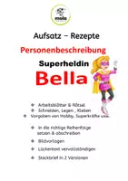 Vorschau - Stundenentwürfe - PAKET Personenbeschreibung 6 (Pippi Langstumpf & Superheld Tom & Meine Mutter) - Seite 1