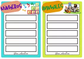 Vista previa - Unidades / Secuencias / Situaciones de Aprendizaje - Material manipulativo Campos semánticos - Orden alfabético @lau educativa - página 3