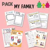 Vista previa - Manualidades / Dibujos para colorear - MY FAMILY. Didactic unit (activities). Juegos, recortables y fichas. - Portada