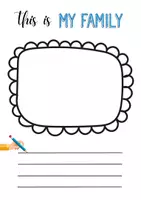 Vista previa - Manualidades / Dibujos para colorear - MY FAMILY. Didactic unit (activities). Juegos, recortables y fichas. - página 1