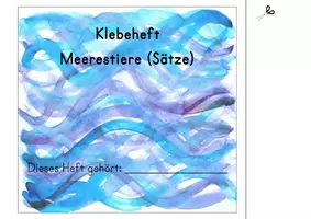 Vorschau - Arbeitsblätter - Klebeheft Meerestiere (Sätze) - Seite 2