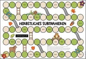 Vorschau - Spiele - Brettspiel - Herbstliches Subtrahieren im ZR 20 - Das Leiter- und Rutschenspiel - Seite 2