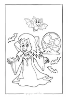 Vorschau - Mal- und Bastelvorlagen - Ausmalbild Halloween FREEBIE -Vertretungsunterricht - Seite 2