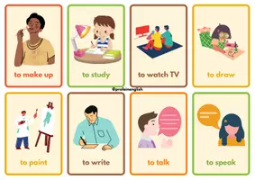 Aperçu - Cartes / Images - Flashcards sur les verbes anglais! - Page 2