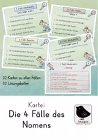 Vorschau - Unterrichtsreihen - Materialpaket: Die 4 Fälle des Nomens - Deckblatt