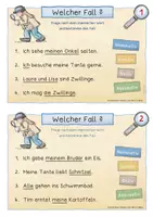 Vorschau - Unterrichtsreihen - Die 4 Fälle des Nomens: Grammatik Kartei Nr. 2 - Seite 3