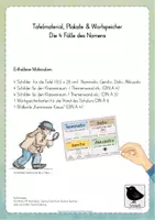 Vorschau - Unterrichtsreihen - Merkposter, Tafelmaterial, Plakate: Die 4 Fälle des Nomens - Seite 1